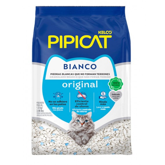 Granulado Sanitário Pipicat Bianco da Kelco - 1,8 Kg