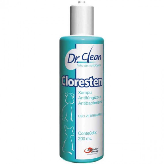 Shampoo Dr. Clean Cloresten Antifúngico e Antibacteriano - 200 ml