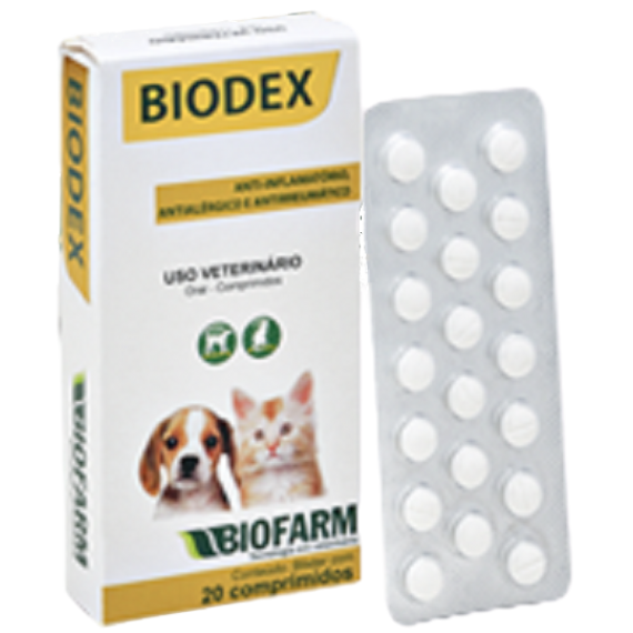 Anti-inflamatório Biodex da Biofarm - 20 comprimidos