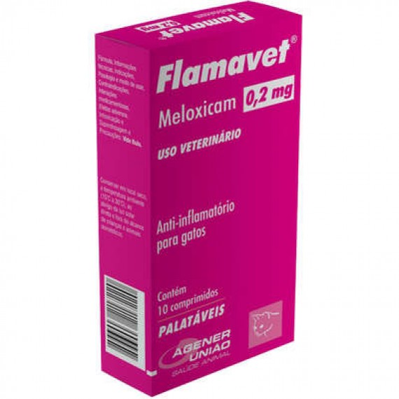 Anti-Inflamátório Flamavet para Gatos - 10 Comprimidos