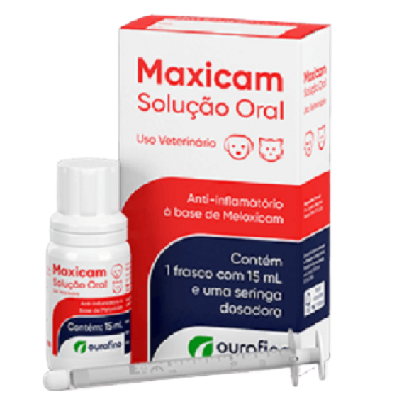 Anti-Inflamátório Maxicam Solução Oral da Ourofino para Cães e Gatos 