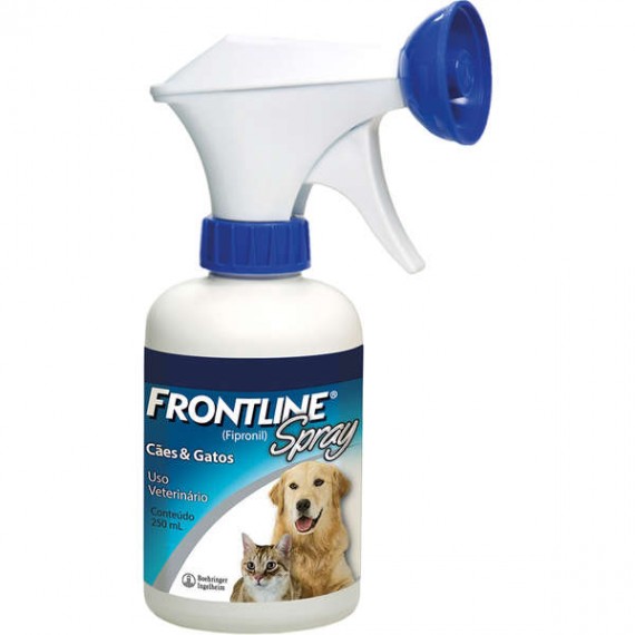 Antipulgas e Carrapatos Frontline Spray para Cães e Gatos - 250 ml