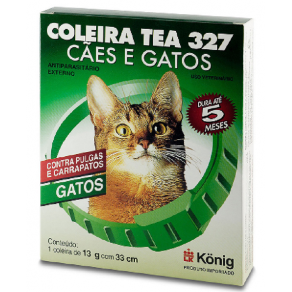 Coleira Antipulgas Tea para Gatos da Konig - 33 cm