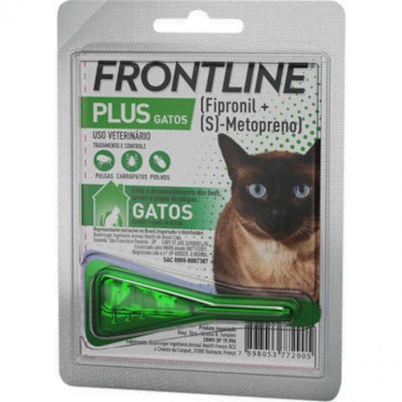 Antipulgas e Carrapatos Frontline Plus para Gatos até 10 Kg