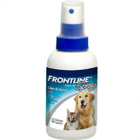 Antipulgas e Carrapatos Frontline Spray para Cães e Gatos - 100 ml