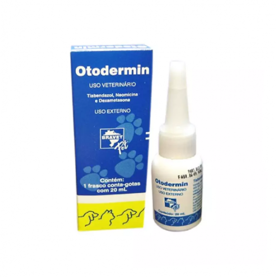 Otodermin da Bravet para Cães e Gatos - 20 ml