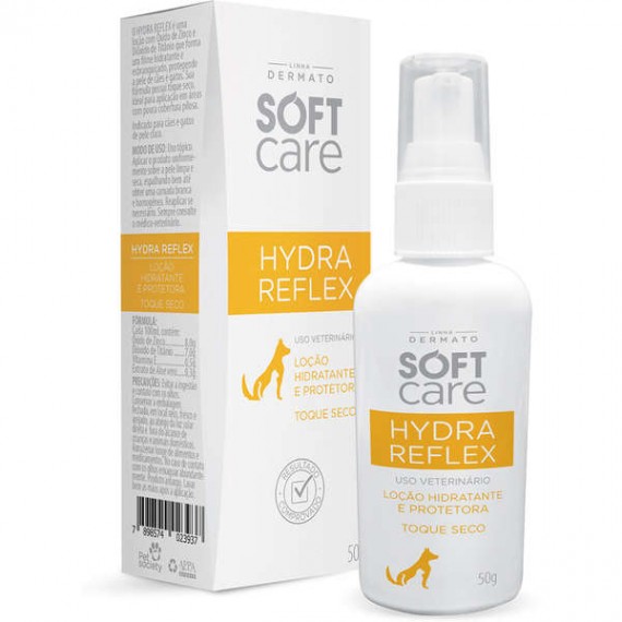 Loção Soft Care Hydra Reflex da Pet Society para Cães e Gatos - 50g