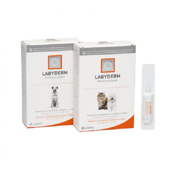 Emulsão Labyderm Premium Cover da Labyes para Cães e Gatos - Ampola