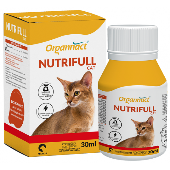 Suplemento Vitamínico Nutriful Cat da Organnact para Gatos - 30 ml