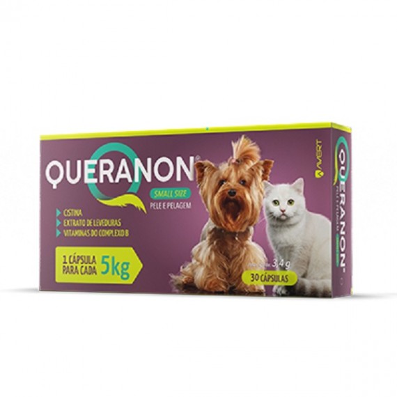 Queranon Suplemento Vitamínico com Cistina Extrato de leveduras para Cães e Gatos - 5 Kg