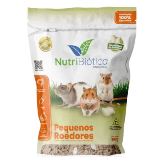 Ração Nutribiótica para Pequenos Roedores – 500g